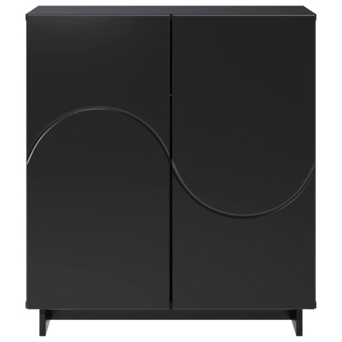 VidaXL Komoda Czarny 67 x 34,5 x 75 cm Materiał drewnopochodny