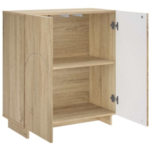 KOMODA DĄB SONOMA 67 X 34,5 X 75 CM MATERIAŁ DREWNOPOCHODNY