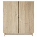 KOMODA DĄB SONOMA 67 X 34,5 X 75 CM MATERIAŁ DREWNOPOCHODNY