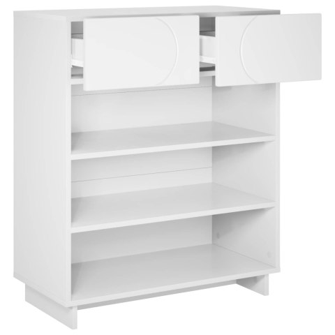 SZAFKA NA BUTY 73 X 38 X 87,5 CM MATERIAŁ DREWNOPOCHODNY BIAŁY