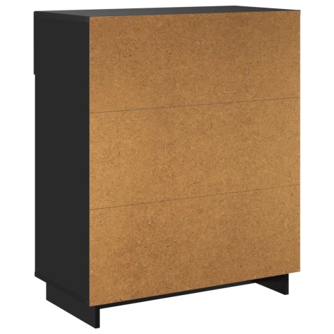 SZAFKA NA BUTY 73 X 38 X 87,5 CM MATERIAŁ DREWNOPOCHODNY CZARNY