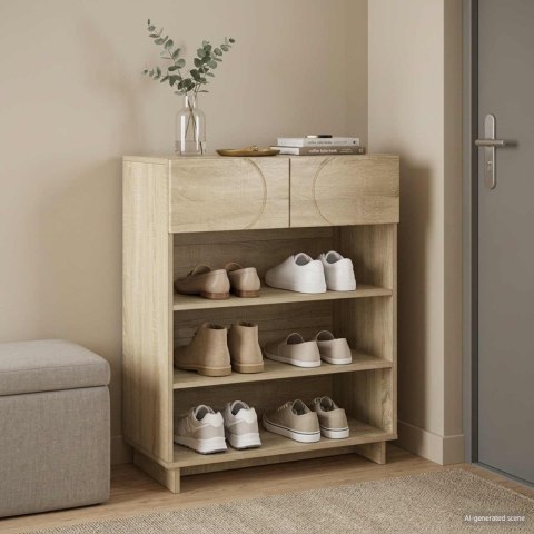VidaXL Szafka na buty 73 x 38 x 87,5 cm Materiał drewnopochodny