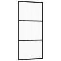 DRZWI PRZESUWNE SZKŁO ESG I ALUMINIUM 90X205CM CZARNE