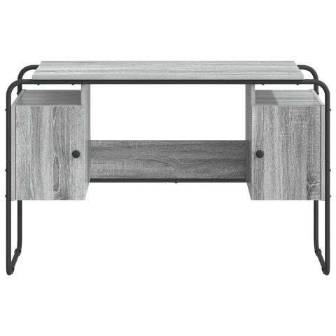 VidaXL Biurko z przechowalnią Szary Sonoma 120 x 50,5 x 75,5 cm