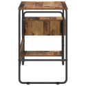 VidaXL Biurko z przechowalnią Stare drewno 131,5 x 50 x 75,5 cm