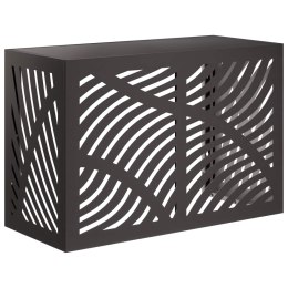 VidaXL Pokrywa do klimatyzatora Czarny 90 x 40 x 60 cm Stal