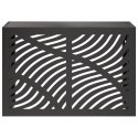 VidaXL Pokrywa do klimatyzatora Czarny 90 x 40 x 60 cm Stal