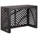 VidaXL Pokrywa do klimatyzatora Czarny 90 x 40 x 60 cm Stal