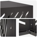VidaXL Pokrywa do klimatyzatora Czarny 90 x 40 x 60 cm Stal