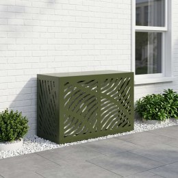 VidaXL Pokrywa do klimatyzatora Oliwkowy zielony 90 x 40 x 60 cm Stal