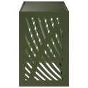 VidaXL Pokrywa do klimatyzatora Oliwkowy zielony 90 x 40 x 60 cm Stal