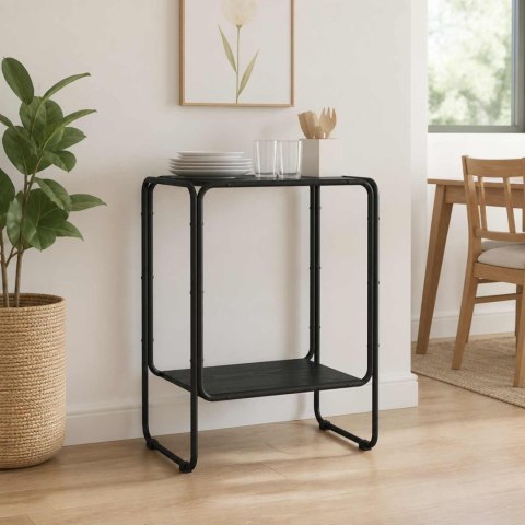 VidaXL Komoda Czarny dąb 60 x 38 x 75 cm Drewno konstrukcyjne