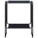 VidaXL Komoda Czarny dąb 60 x 38 x 75 cm Drewno konstrukcyjne