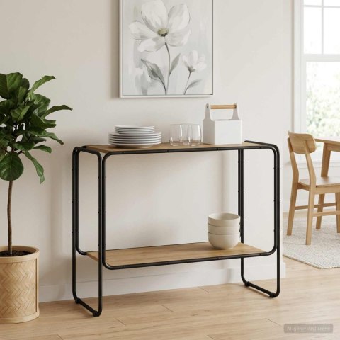 KOMODA DĄB ARTISAN 93,5 X 38 X 75 CM DREWNO KONSTRUKCYJNE