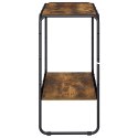 VidaXL Komoda Dąb wędzony 93,5 x 38 x 75 cm Drewno konstrukcyjne