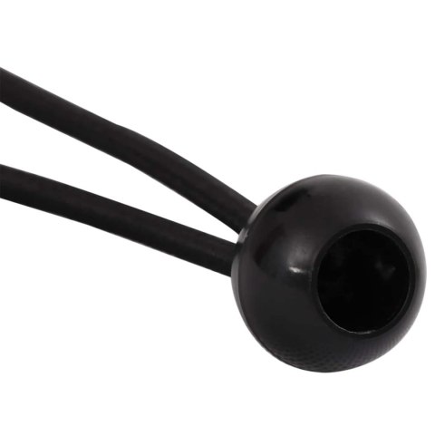 LINY BUNGEE Z KULAMI 24 SZT. CZARNY 4 MM X 22 CM POLIPROPYLEN