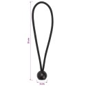 LINY BUNGEE Z KULAMI 24 SZT. CZARNY 4 MM X 22 CM POLIPROPYLEN