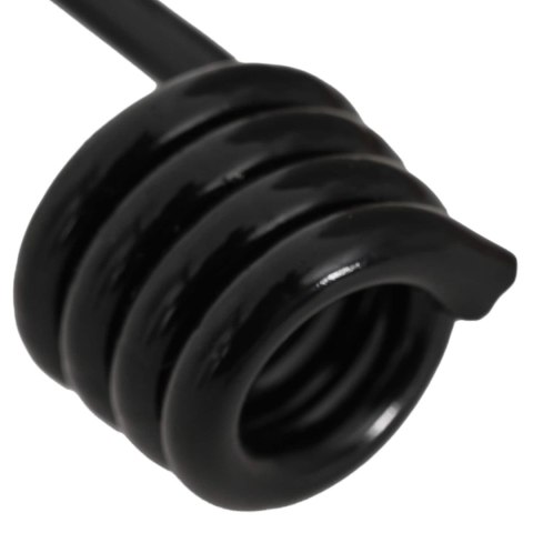 HACZYKI 12 SZT. CZARNY 10 MM X 5 CM STAL