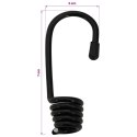 VidaXL Haczyki 24 szt. Czarny 4 mm x 5 cm Stal