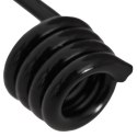 HACZYKI 24 SZT. CZARNY 8 MM X 5 CM STAL