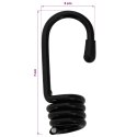 HACZYKI 24 SZT. CZARNY 8 MM X 5 CM STAL