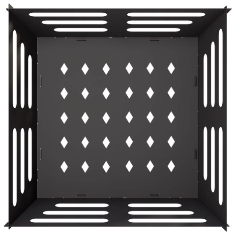 VidaXL Kominek Czarny 40 x 40 x 20 cm Stal