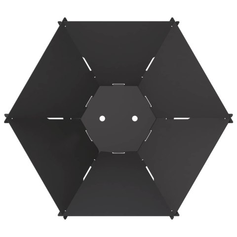 KOMINEK CZARNY 58,5 X 51,5 X 19,5 CM STAL