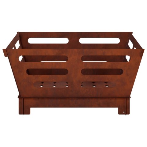 VidaXL Kominek Rdzawy 40 x 40 x 20 cm Stal kortenowska