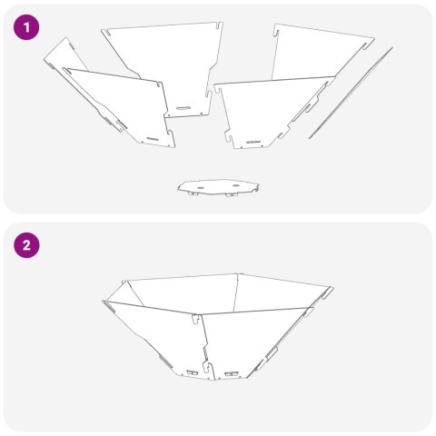 VidaXL Kominek Rdzawy 58,5 x 51,5 x 19,5 cm Stal kortenowska