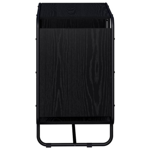 VidaXL Komoda Czarny dąb 60 x 37.5 x 64.5 cm Materiał drewnopochodny