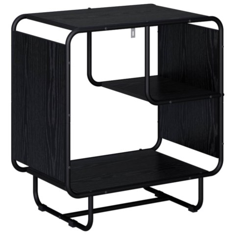 VidaXL Komoda Czarny dąb 60 x 37.5 x 64.5 cm Materiał drewnopochodny