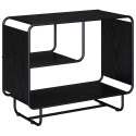 KOMODA CZARNY DĄB 80 X 37,5 X 64,5 CM MATERIAŁ DREWNOPOCHODNY