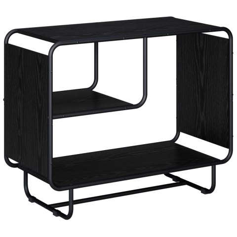 KOMODA CZARNY DĄB 80 X 37,5 X 64,5 CM MATERIAŁ DREWNOPOCHODNY
