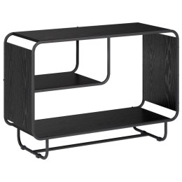 KOMODA CZARNY DĄB 93.5 X 37.5 X 64.5 CM MATERIAŁ DREWNOPOCHODNY