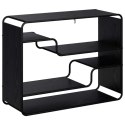 KOMODA CZARNY DĄB 98 X 37,5 X 75,5 CM MATERIAŁ DREWNOPOCHODNY