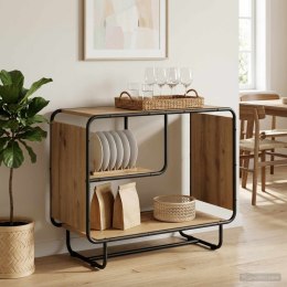 VidaXL Komoda Dąb artisan 80 x 37,5 x 64,5 cm Materiał drewnopochodny