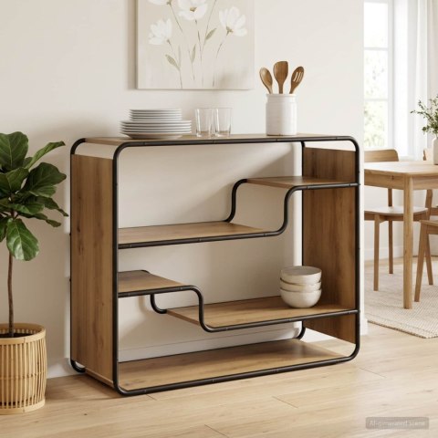 KOMODA DĄB ARTISAN 98 X 37,5 X 75,5 CM MATERIAŁ DREWNOPOCHODNY