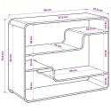 KOMODA DĄB ARTISAN 98 X 37,5 X 75,5 CM MATERIAŁ DREWNOPOCHODNY