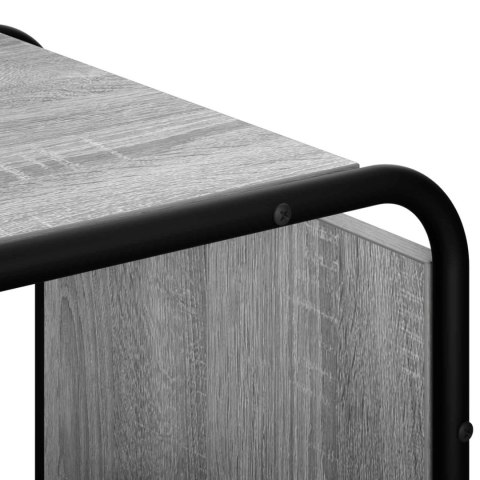 KOMODA SZARY SONOMA 98 X 37,5 X 75,5 CM MATERIAŁ DREWNOPOCHODNY
