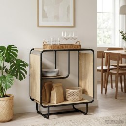VidaXL Komoda dąb Sonoma 60 x 37.5 x 64.5 cm Materiał drewnopochodny