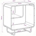 VidaXL Komoda dąb Sonoma 60 x 37.5 x 64.5 cm Materiał drewnopochodny
