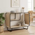 KOMODA DĄB SONOMA 93.5 X 37.5 X 64.5 CM MATERIAŁ DREWNOPOCHODNY
