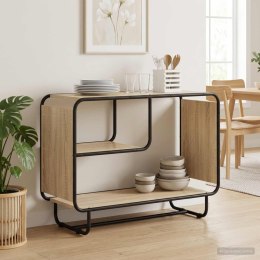 KOMODA DĄB SONOMA 93.5 X 37.5 X 64.5 CM MATERIAŁ DREWNOPOCHODNY