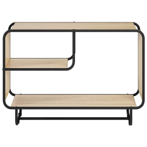 KOMODA DĄB SONOMA 93.5 X 37.5 X 64.5 CM MATERIAŁ DREWNOPOCHODNY
