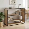 VidaXL Komoda dąb Sonoma 98 x 37,5 x 75,5 cm Materiał drewnopochodny