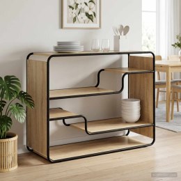 VidaXL Komoda dąb Sonoma 98 x 37,5 x 75,5 cm Materiał drewnopochodny
