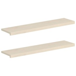 PARAPETY 2 SZT. BIAŁY 120 X 30 X 2 CM DĄB LITE