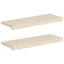 PARAPETY 2 SZT. BIAŁY 80 X 25 X 2 CM DĄB LITE