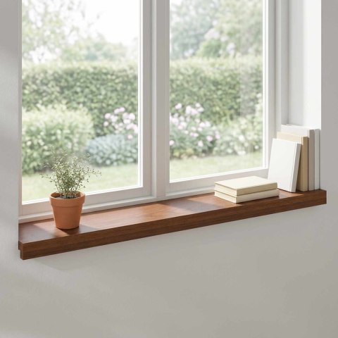 VidaXL Parapety 2 szt. Ciemny brąz 70 x 15 x 2 cm Dąb lite