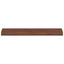 VidaXL Parapety 2 szt. Ciemny brąz 70 x 15 x 2 cm Dąb lite